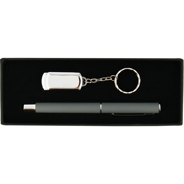 Metal USB Bellek ve Kalem Seti 8210-32GB