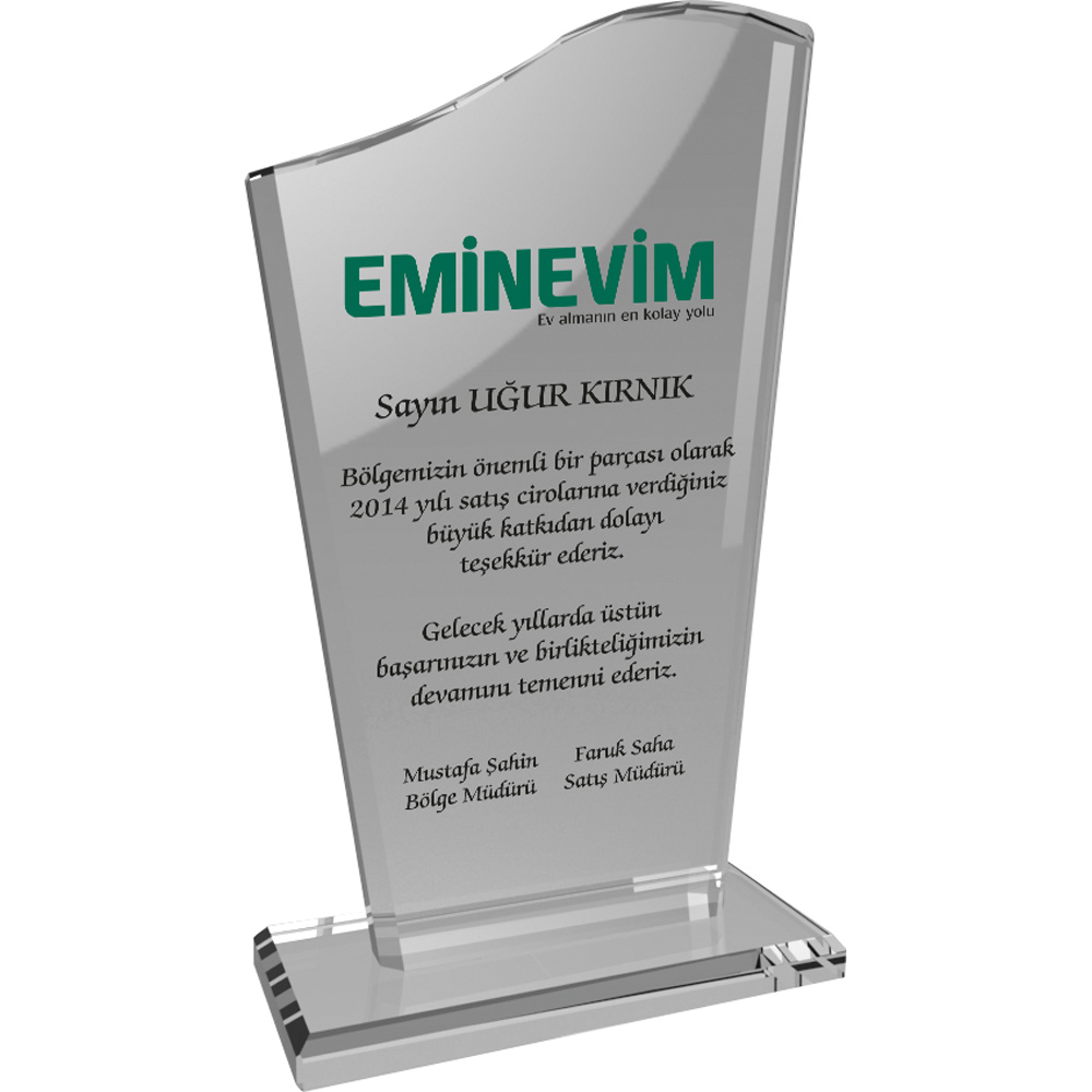 Kristal Plaket EKT-108-SFF